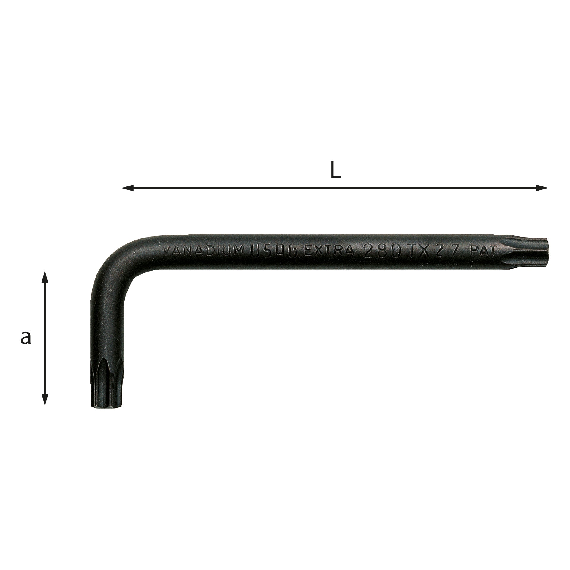 280 TX - Chiavi maschio piegate per viti con impronta torx® - Usag 280 TX - Chiavi maschio piegate per viti con impronta torx® - Usag